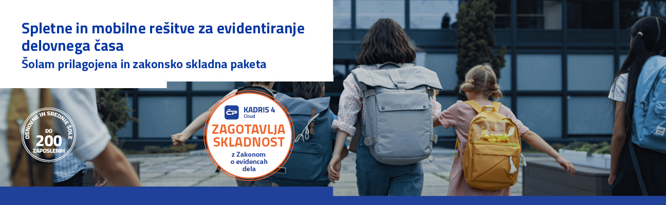 Letaki in brošure - KADRIS 4 Cloud paketa za šole