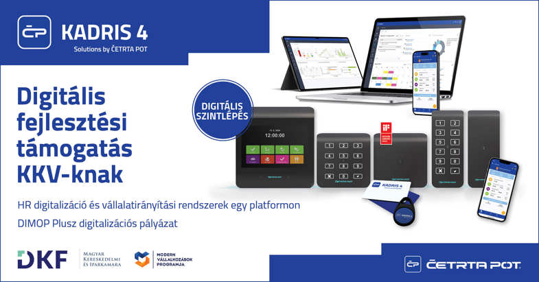 News - DIMOP Plusz pályázat 2026 – digitalizációs támogatás HR rendszerre és vállalati fejlesztésekre