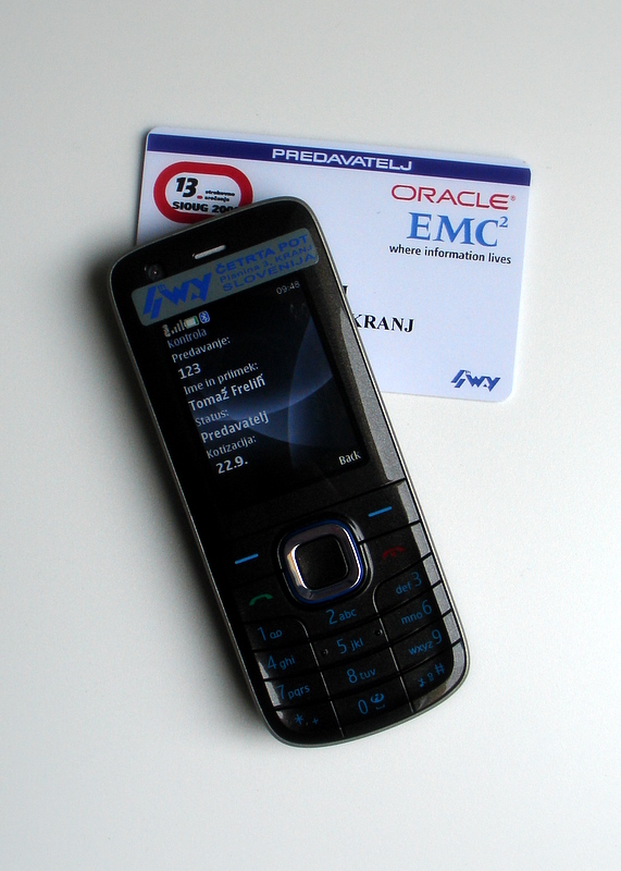 NFC tehnologija v telefonu Nokia 6212: čitalnik in kartica sta združena v isti enoti