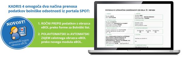 Novice - KADRIS 4: RIS - Elektronski bolniški list (obrazec eBOL)