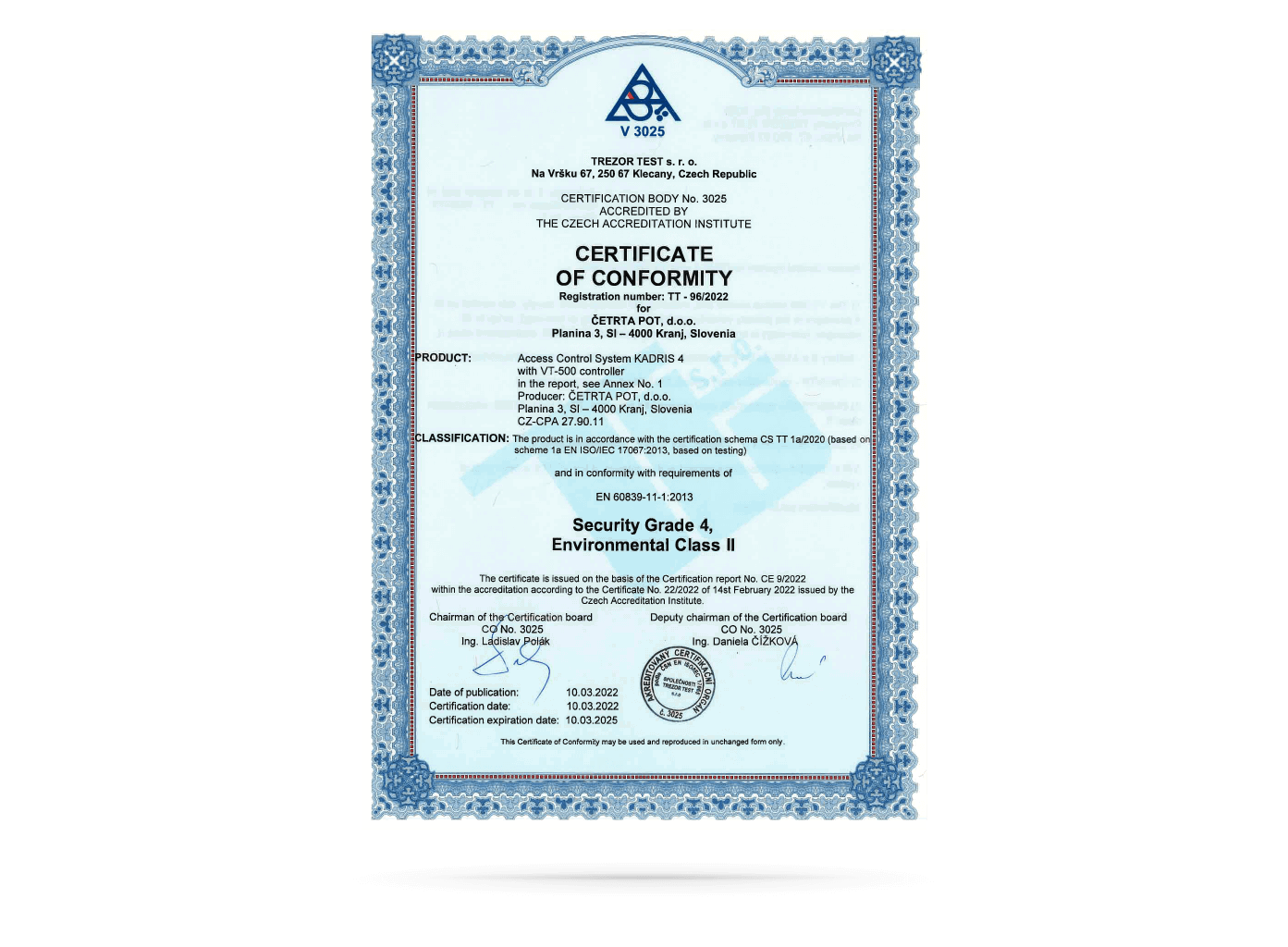 KADRIS 4: Beléptetőrendszer