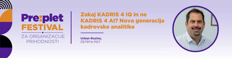 Dogodki in sejmi - KADRIS 4 IQ na Pre:pletu 2026: nova generacija HR analitike