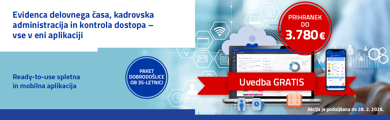 Letaki in brošure - KADRIS 4 Cloud paket dobrodošlice ob 35 letnici ČETRTE POTI