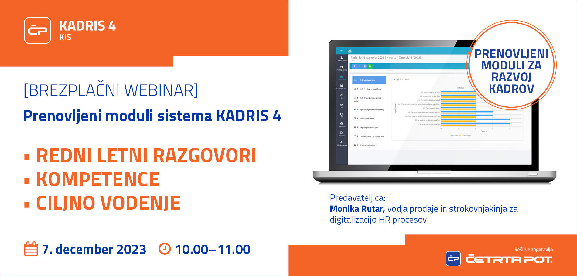 Webinarji - Prenovljeni moduli za razvoj kadrov