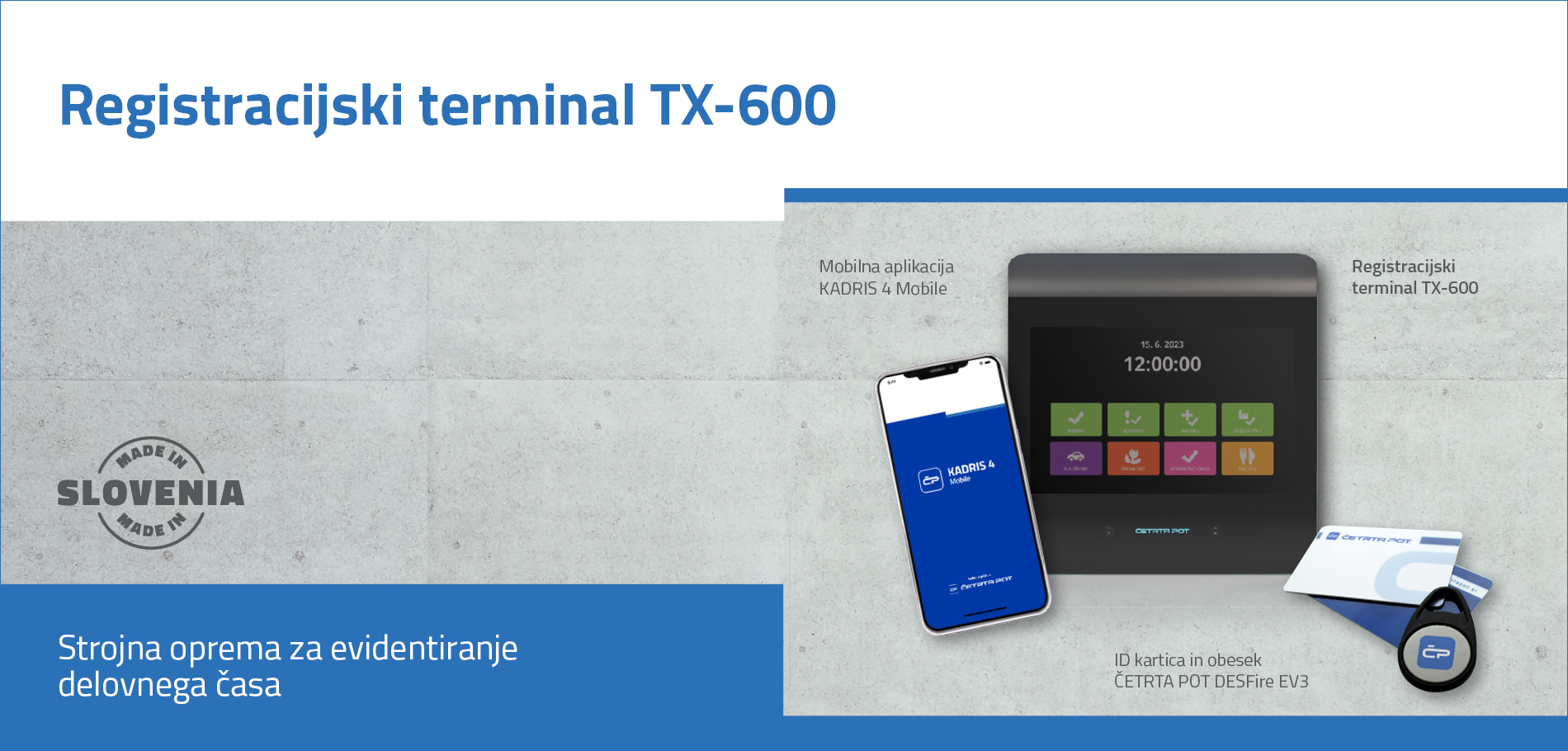 Letaki in brošure - Registracijski terminal TX-600