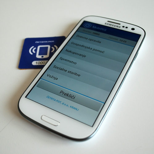 Registracija s telefonom: MobiRIS - primer za oskrbo na domu